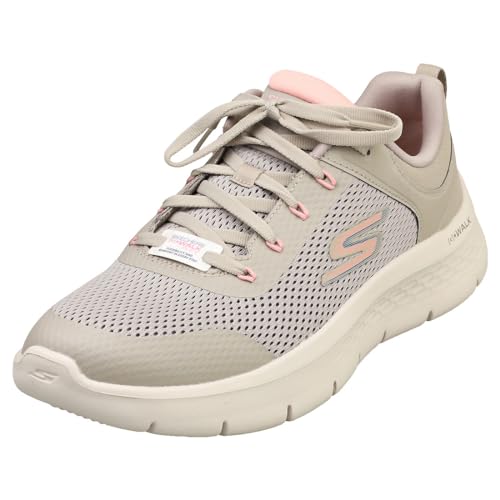 Skechers Damen GO Walk Flex Caley, Taupe Synthetischer rosa Rand, 35 EU von Skechers