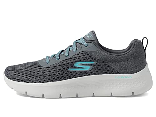 Skechers Damen GO Walk Flex Sneaker, Charcoal, 35 EU von Skechers