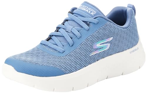 Skechers Damen GO Walk Flex Viva, Blue Textile/Trim, 37 EU von Skechers