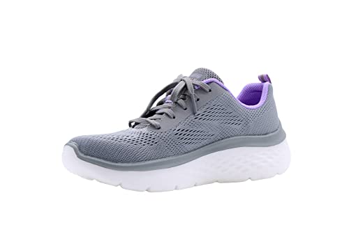 Skechers Damen GO Walk Hyper Burst Straen-Laufschuh, grau, 38 EU von Skechers