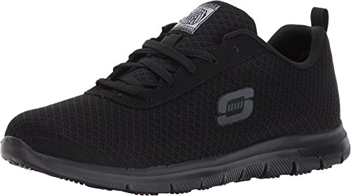 Skechers Damen Ghenter Bronaugh Küchenschuhe, Black Mesh Water Stain Repellent Treatment, 37.5 EU von Skechers