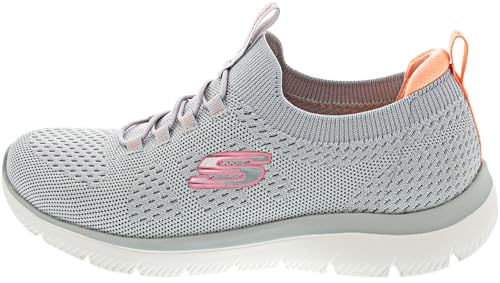 Skechers Summits Top Player Damen Sneaker, Gray Knit Pink Coral Trim, 38 EU Skechers Summits Top Player Damen Sneaker, Gray Knit Pink Coral Trim, 38 EU von Skechers