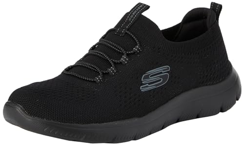 Skechers Summits Top Player Damen Sneaker, Black Mesh Trim, 39.5 EU von Skechers