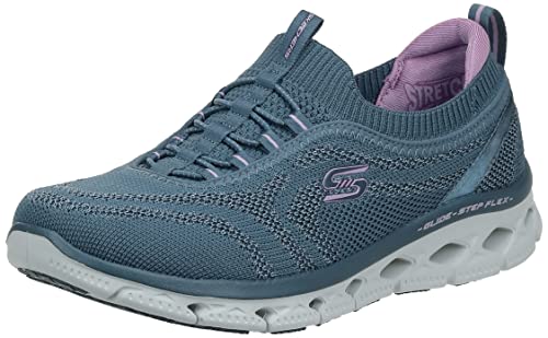 Skechers Damen Sneaker, Textil, Slate Knit Mesh Lavender Trim, 36 EU von Skechers