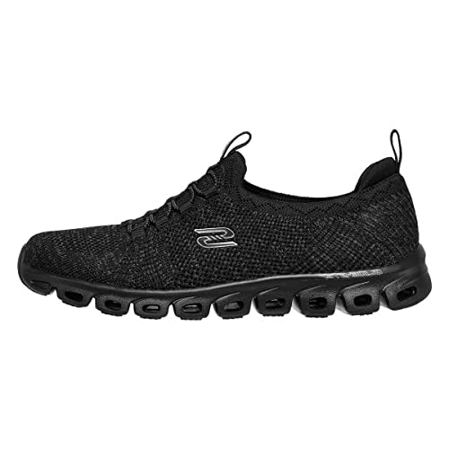 Skechers Damen Glide-Step Grand Flash Sneaker, Black Engineered Knit/Black Trim, 38 EU von Skechers