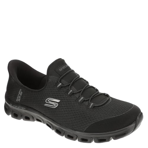 Skechers Damen Glide-Step-Pursuit Hands Free Slip-ins Sneaker, BBK=Black/Black, 39.5 EU Weit von Skechers