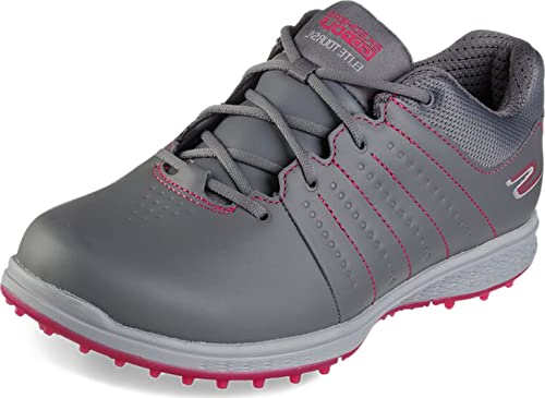 Skechers Damen Go Golf Elite Tour Sl Wasserdichter Stacheln Golfschuh, Grau/Pink, 38 EU von Skechers