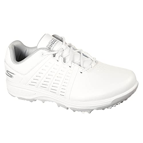 Skechers Damen Women's Go Jasmine Spiked Waterproof Golf Shoe Golfschuh, Weiss/opulenter Garten, 36.5 EU von Skechers