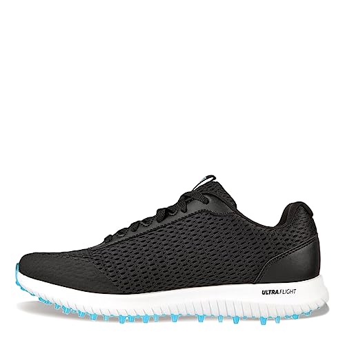 Skechers Damen Go Golf Max Arch Fit Spikeless Golfschuh Sneaker, Schwarz/Türkis Mesh, 36 EU von Skechers