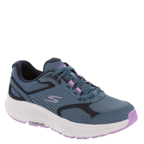 Skechers Damen Go Run Consistent 2.0 Advantage Sneaker, blau/violett, 39 EU von Skechers
