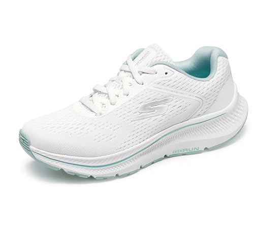 Skechers Damen Go Run Consistent 2.0 Mile Sneaker, Weiß/Minze, 41 EU von Skechers