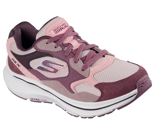 Skechers Damen Go Run Consistent 2.0 Retro Stride Sneaker, Mauve Suede/Pink Trim, 39.5 EU von Skechers