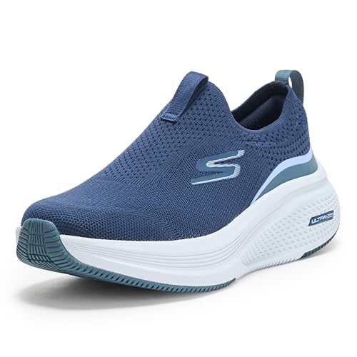 Skechers Damen Go Run Elevate 2.0 Cadena Sneaker, Navy Textile/Blue Trim, 35.5 EU Skechers Damen Go Run Elevate 2.0 Cadena Sneaker, Navy Textile/Blue Trim, 35.5 EU von Skechers
