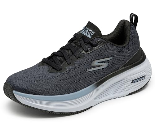 Skechers Damen Go Run Elevate 2.0 Sneaker, Black Textile/Blue Trim, 38 EU Skechers Damen Go Run Elevate 2.0 Sneaker, Black Textile/Blue Trim, 38 EU von Skechers