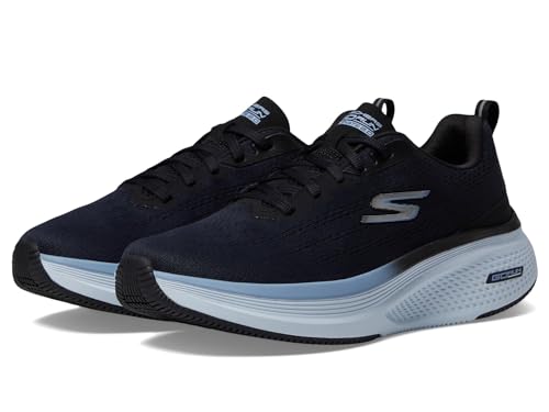 Skechers Damen Go Run Elevate 2.0 Sneaker, Black Textile/Blue Trim, 39 EU von Skechers