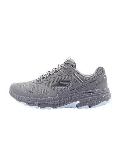 Skechers Damen Go Run Trail Altitude 2.0 Ravine Sneaker, Gray Leather/Blue Trim, 37.5 EU von Skechers