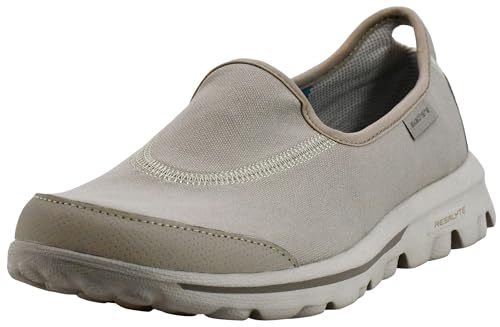 Skechers Damen Go Slip-on Wanderschuhe Low-Top Sneakers, Beige Natur, 39.5 EU von Skechers