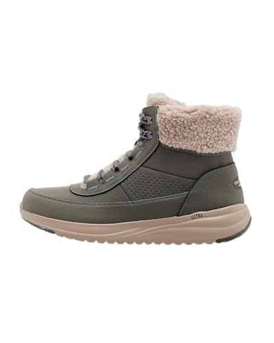 Skechers Damen Go Stellar Alpine Adventure Winterstiefel, Olive Synthetic, 42 EU von Skechers