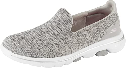 Skechers Damen Go Walk 5-Honor Sneaker, Gray Textile Trim, 40.5 EU von Skechers