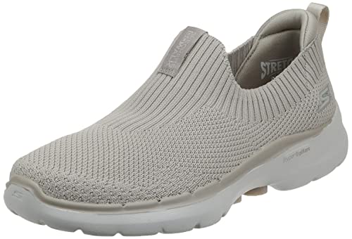 Skechers Damen Go Walk 6 – Atemberaubende Aussicht Sneaker, Taupe, 35.5 EU von Skechers