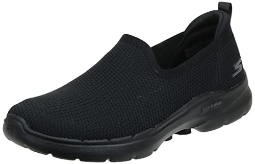 Skechers Damen Go Walk 6-Clear Virtue Sneakers,Sports Shoes, Black, 35 EU von Skechers