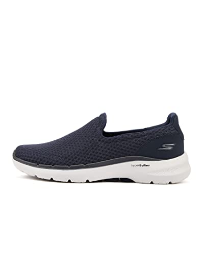 Skechers Damen Go Walk 6 Motley Sneaker, Navy Textile/Synthetic, 41 EU von Skechers