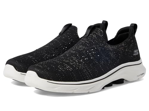 Skechers Damen Go Walk 7 Bling Sneaker, Schwarz, 37.5 EU von Skechers