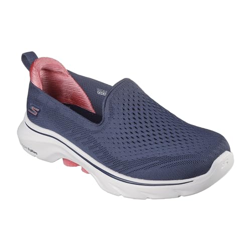 Skechers Damen Go Walk 7 Vina Sneaker, Marineblau/Koralle, 39.5 EU Skechers Damen Go Walk 7 Vina Sneaker, Marineblau/Koralle, 39.5 EU von Skechers