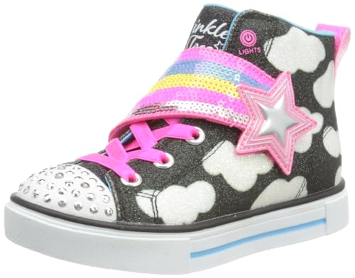 Skechers Twinkle Sparks Shooting Star Brights Trekking-Low-Cut, Schwarz, 28 EU von Skechers