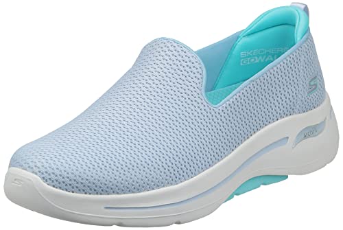 Skechers Damen Go Walk Arch Fit Sneaker, Graue Textil-Einfassung, 40 EU von Skechers