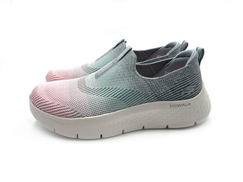 Skechers Damen Go Walk Flex Cali Sunset Sneaker, Grau/Mehrfarbig, 41 EU von Skechers