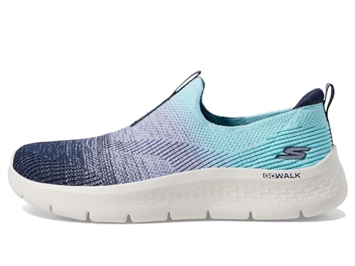 Skechers Damen Go Walk Flex Cali Sunset Sneaker, Marineblau/Türkis, 43 EU von Skechers