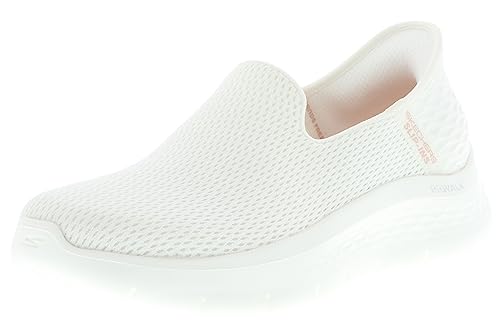 Skechers Damen Go Walk Flex Relish Hausschuh, Off White Textile/Trim, 43 EU von Skechers