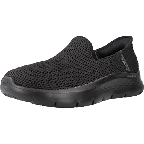 Skechers Damen Go Walk Flex Hausschuh, Schwarzer Textilrand, 36.5 EU von Skechers