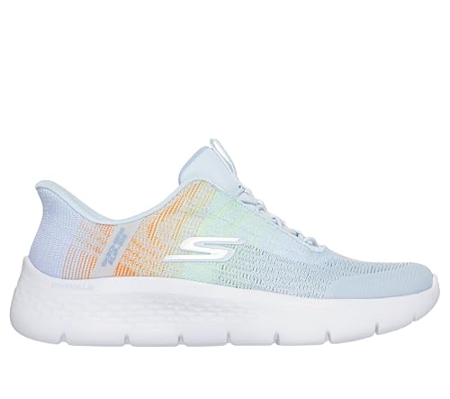 Skechers Damen Go Walk Flex Nova Hands Free Slip-In-Sneaker, Blau/Multi, 39 EU von Skechers