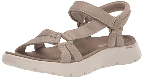 Skechers Damen Go Walk Flex Sandale – Sublime Sportsandale, Taupe, 36 EU von Skechers