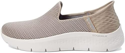 Skechers Damen Handfrei Slip-ins Go Walk Flex-Relish Sneaker, Taupe/Blau, 37 EU Weit von Skechers