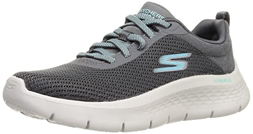 Skechers Damen GO Walk Flex Sneaker, Charcoal, 35 EU von Skechers