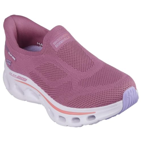 Skechers Damen Go Walk Glide Step 2.0 Annette Hands Free Slip-In-Sneaker, Mauve/Mehrfarbig, 37.5 EU von Skechers