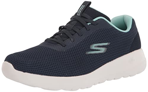 Skechers Damen Go Walk Joy-Light Motion Sneaker, Marineblau/Türkis, 38.5 EU Weit von Skechers