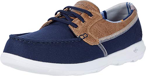 Skechers Damen Go Walk Lite Playa Vista Hohe Sneaker, Navy Textile Trim, 37 EU von Skechers