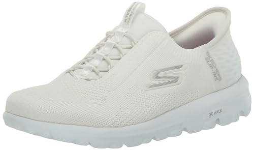 Skechers Damen Go Walk Travel Mailand Hands Free Slip-Ins Sneaker, Cremeweiß, 38.5 EU von Skechers