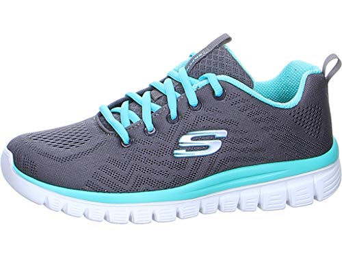 Skechers Damen Graceful Get Connected Sneakers, Holzkohle, 42EU von Skechers