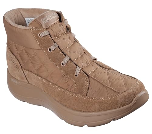 Skechers Damen Hands Free Slip-Ins On-The-Go Encore Gesteppte Nylon Chugga Stiefelette, Kastanie, 38.5 EU von Skechers