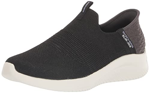 Skechers Damen Hands Free Slip Ins Ultra Flex 3.0 Smooth Step Sneaker, Schwarz, 35 EU Weit von Skechers