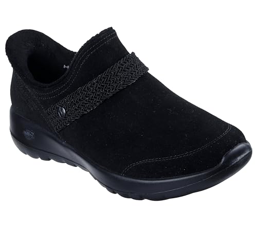 Skechers Damen Hands Free Slip-ins On-The-go Joy Shootie W/Webbing Belt Stiefelette, Schwarz/Schwarz, 38 EU von Skechers