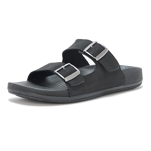 Skechers Damen Hyper Slide-Vida Schiebe-Sandalen, Schwarz/Schwarz, 39 EU von Skechers