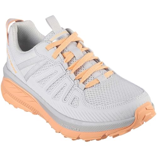 Skechers Damen Kaskaden zurückschalten, Hellgrauer synthetischer Textil-Korallenbesatz, 38.5 EU von Skechers