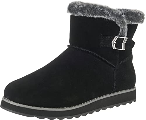 Skechers Damen Keepsakes 2.0_44620 Kurzschaft Stiefel, Schwarz (Black Suede Blk), 38 EU von Skechers