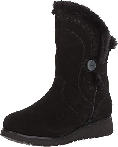 Skechers Damen Keepsakes Wedge Cozy Peak Halblange Stiefel, Schwarz, 36.5 EU von Skechers